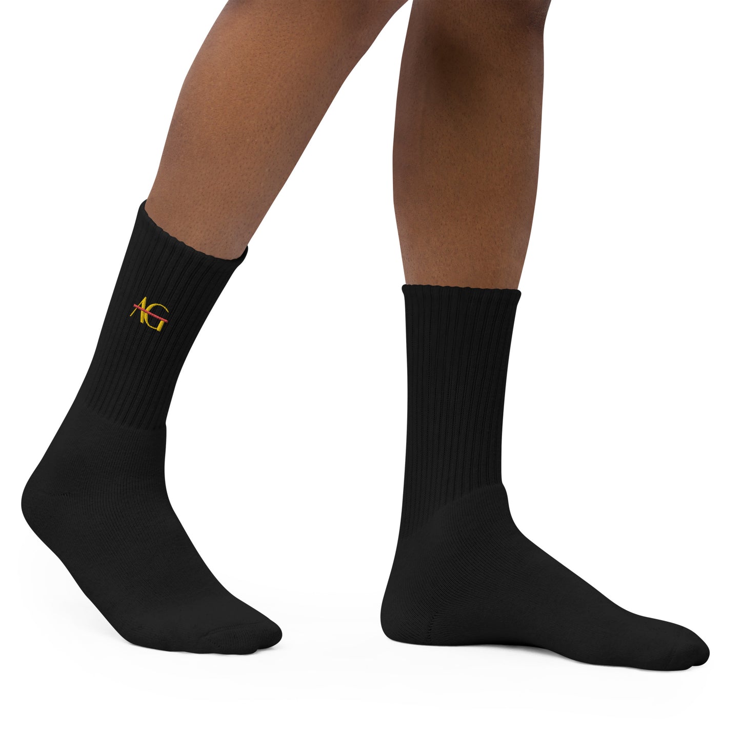 AG Embroidered Tube Socks