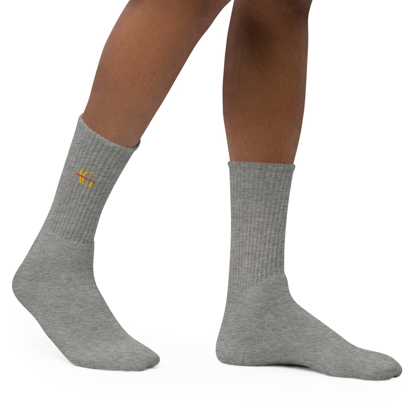 AG Embroidered Tube Socks